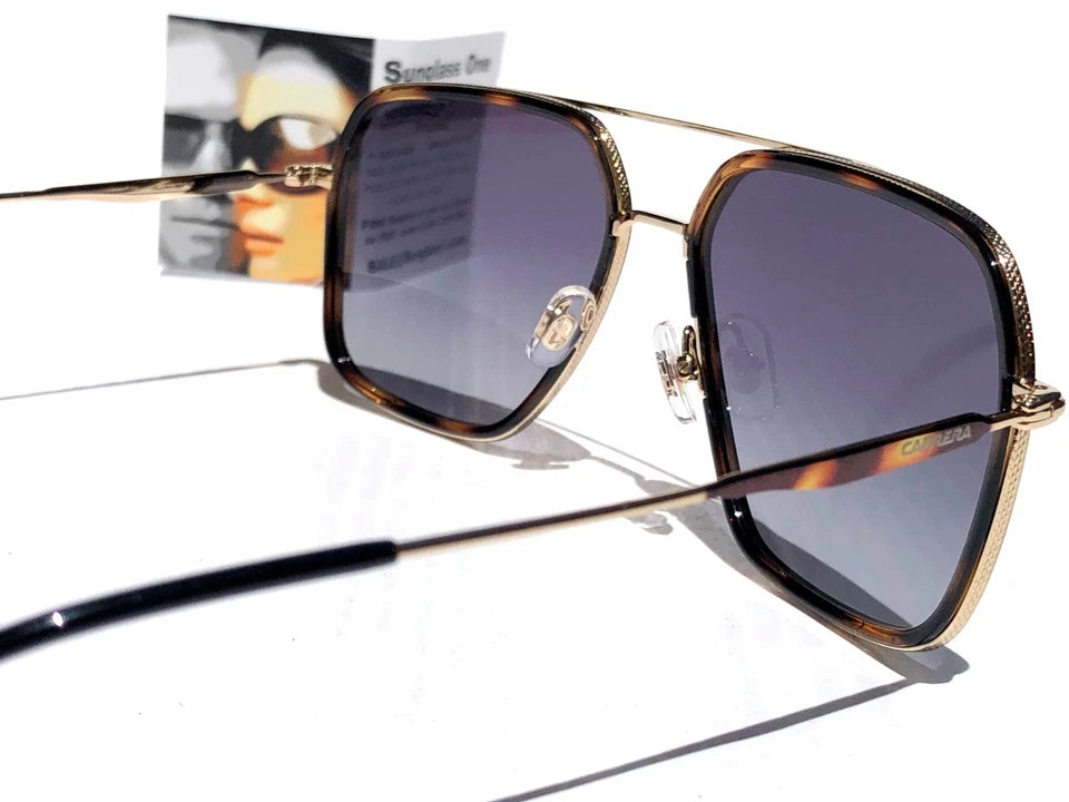 CARRERA Gold & Tortoise Frame Black Gradient Lens Sunglass 273 08690