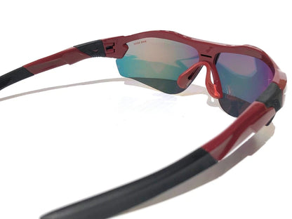 Nike SHOW X3 Team Burgundy Frame Red Mirror Road Tint Lens Sunglass DN9252 677