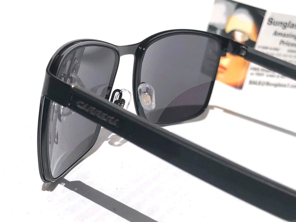 CARRERA Shiny Black Metal Frame Grey Lens Sunglass 8048/S 807IR