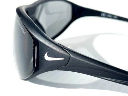 Nike AERO SWIFT Black & White POLARIZED Grey Lens Sunglass DQ0989 011