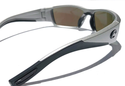 Costa Del Mar CORBINA PRO Silver Metallic POLARIZED Blue 580G GLASS Sunglass 9109-06