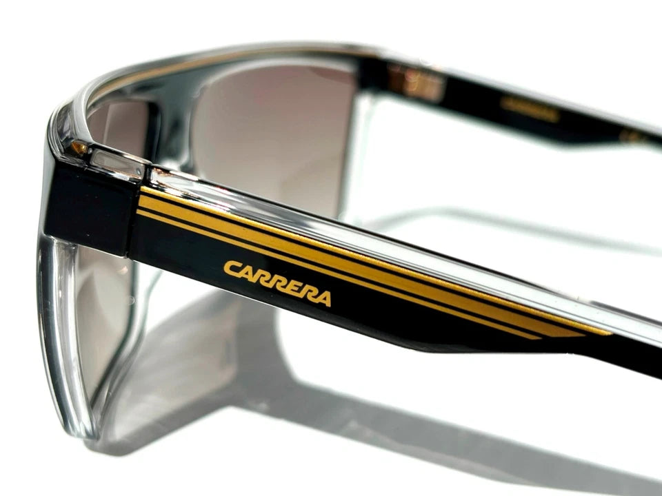 CARRERA Shiny Black & Gold Frame Brown Lens Sunglass 22/N 2M2/HA