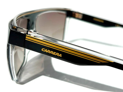 CARRERA Shiny Black & Gold Frame Brown Lens Sunglass 22/N 2M2/HA