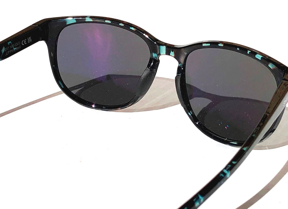 Smith Optics LAKE SHASTA Sky Tortoise ChromaPop POLARIZED Blue Mirror Lens Sunglass