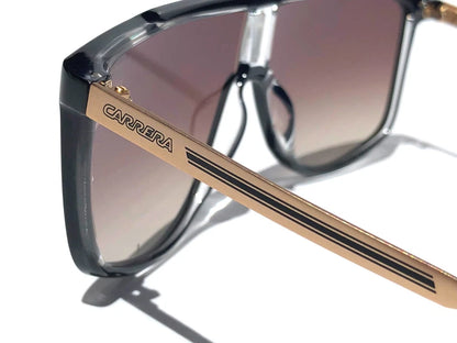 CARRERA Black Gold Frame Gradient Brown Lens Sunglass 1056/S 2M2HA