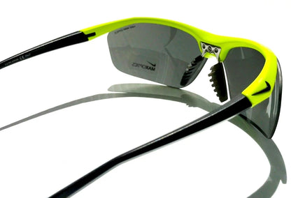 NIKE Impel Shiny Bright Yellow Semi-Rimless Grey Max lens Sunglass EV0474 705
