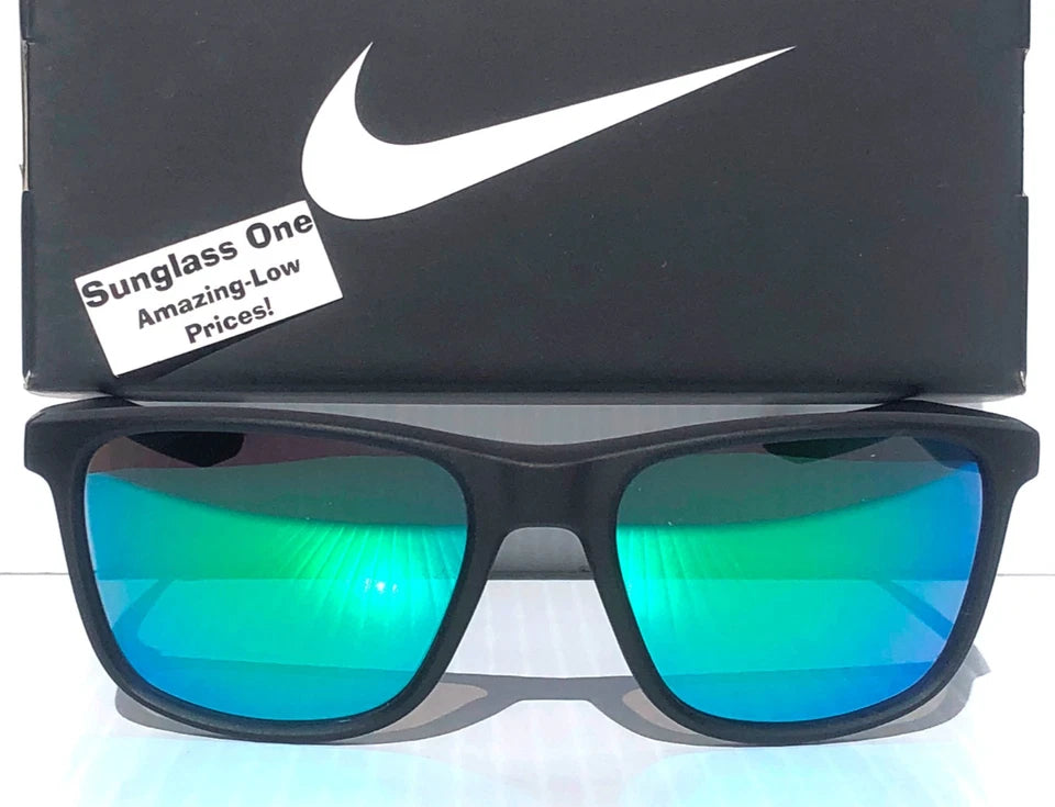 NIKE ESSENTIAL ENDEAVOR Seaweed Grey Frame Green Mirror Lens Sunglass EV1122 313