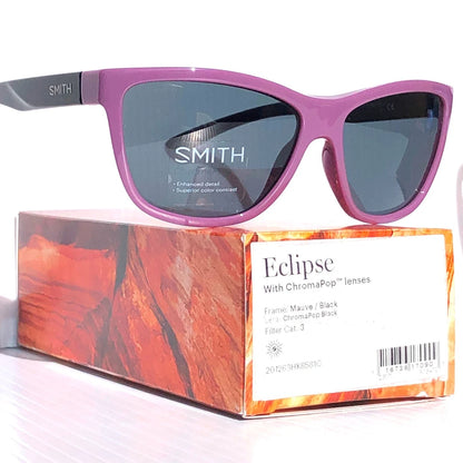 Smith Optics ECLIPSE Mauve Violet Black ChromaPop Black Lens Sunglass HK8