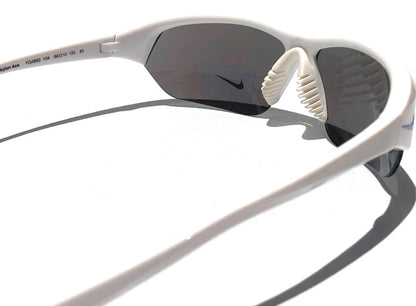 Nike SKYLON ACE Shiny White Frame UV PROTECTIVE Blue Mirror Lens Sunglass FQ4683 104