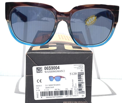 Costa Del Mar WATERWOMEN 2 Wahoo POLARIZED Grey 580P Lens Sunglass WTR 251