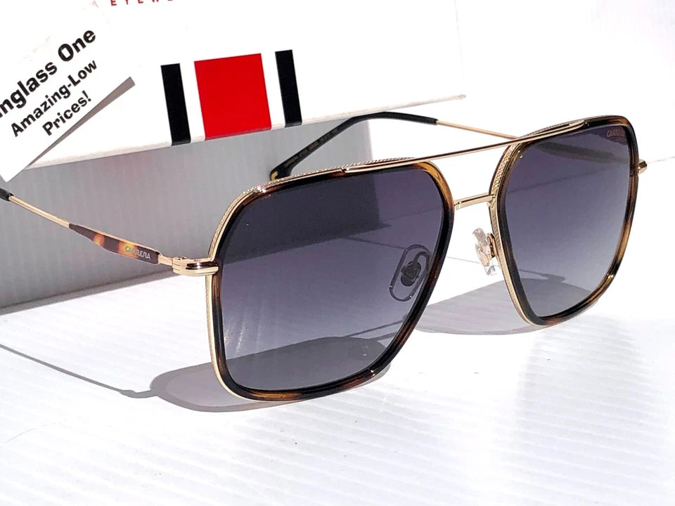 CARRERA Gold & Tortoise Frame Black Gradient Lens Sunglass 273 08690