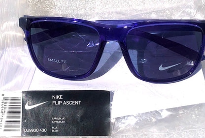NIKE FLIP ASCENT Lapis Blue Frame Blue Lens Small Fit Sunglass DJ9930 430