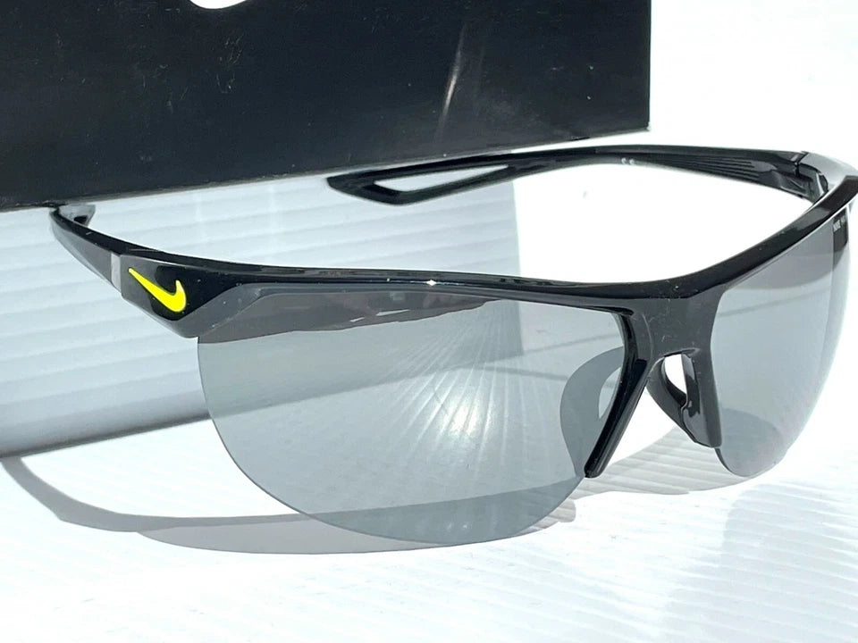 NIKE Cross Trainer Black VOLT w Silver Mirrored Lens Sunglass EV937 001