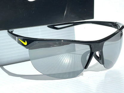 NIKE Cross Trainer Black VOLT w Silver Mirrored Lens Sunglass EV937 001