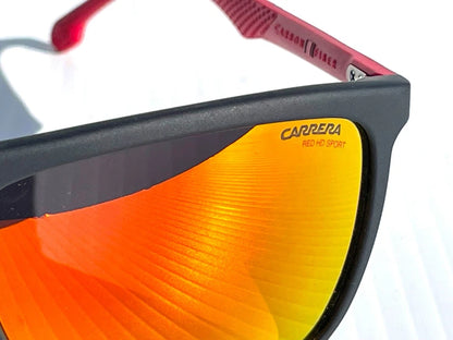 CARRERA Matte Black Red SPORT Ruby Lens Sunglass 8032/S 0003