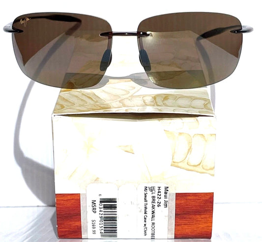 Maui Jim BREAKWALL Rootbeer POLARIZED HCL Bronze Lens Sunglass H422-26