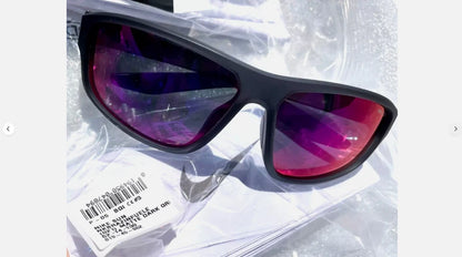 NIKE BRAZEN FUEL Matte Grey Frame Field Tint Red Lens Sunglass DJ0804 021