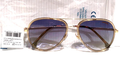 CARRERA Gold Gradient Champagne Blue Fade Lens Sunglass 1044/S HAM1V