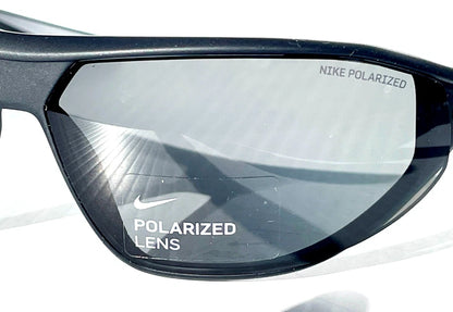 Nike AERO SWIFT Black & White POLARIZED Grey Lens Sunglass DQ0989 011