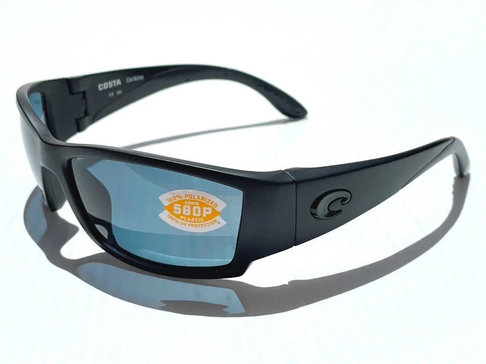 COSTA Del Mar CORBINA Matte Blackout POLARIZED 580P Grey lens Sunglass CB 01