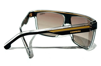 CARRERA Shiny Black & Gold Frame Brown Lens Sunglass 22/N 2M2/HA