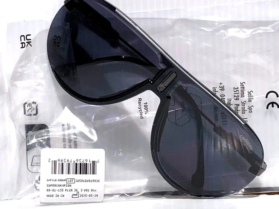 CARRERA SUPERCHAMPION Black Frame Black Lens Sunglass V812K