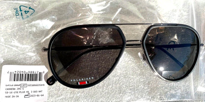 CARRERA Matte Black Frame POLARIZED Black Lens Sunglass 295/S 003M9