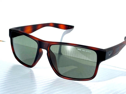 NIKE Essential Venture Mat Tortoise Flash Green Gunmetal Lens Sunglass EV1001 200