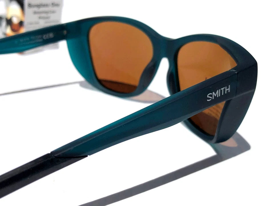 Smith Optics SHOAL Matte Pacific Crystal POLARIZED Opal mirror GLASS Lens Sunglass