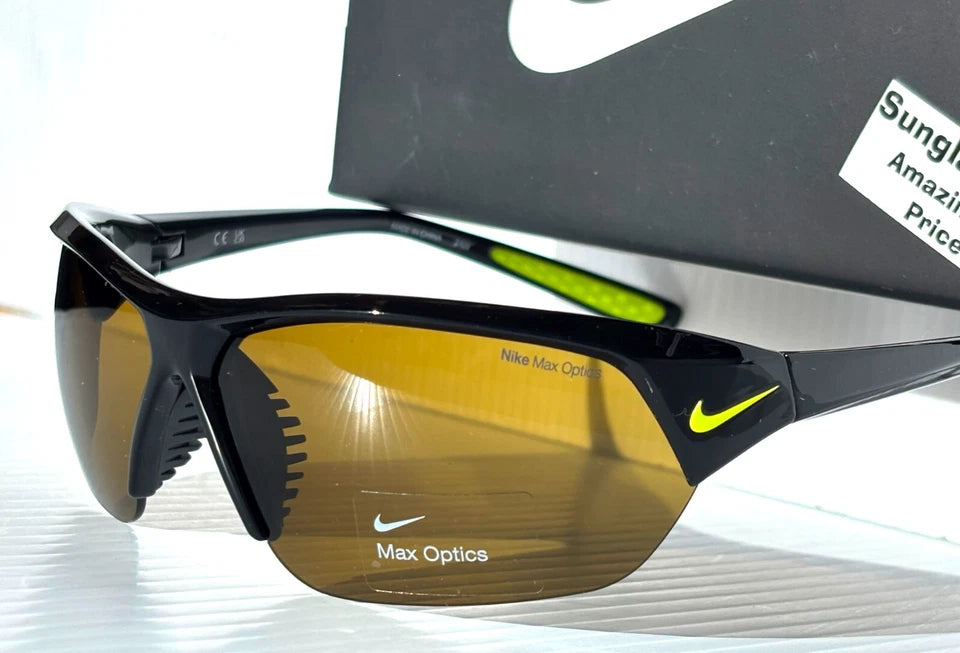 NIKE SKYLON ACE Black MAX Optics Bronze Outdoor Tint Lens Sunglass FQ4766 077