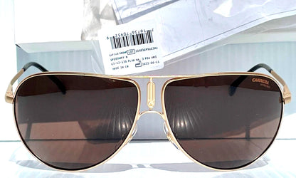 CARRERA GIPSY Shiny Gold Frame Bronze Lens Sunglass GIPSY65 AOZ70
