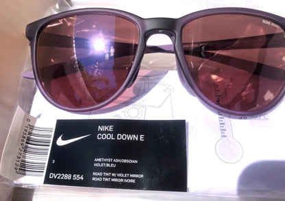 Nike COOL DOWN Amethyst Ash Frame Violet Road Tint Lens Sunglass DV2288 554