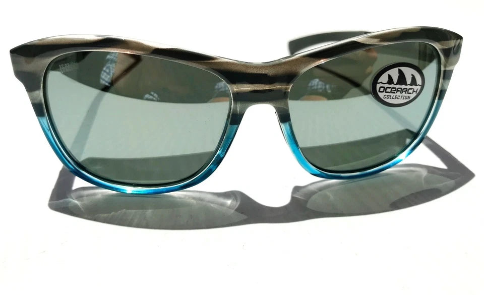 COSTA Del Mar VELA OCEARCH Coastal Fade POLARIZED Gray Silver 580G Lens Sunglass VLA 275
