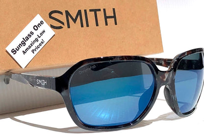 Smith Optics WHITNEY Sky Tortoise ChromaPop POLARIZED Blue Mirror Lens Sunglass