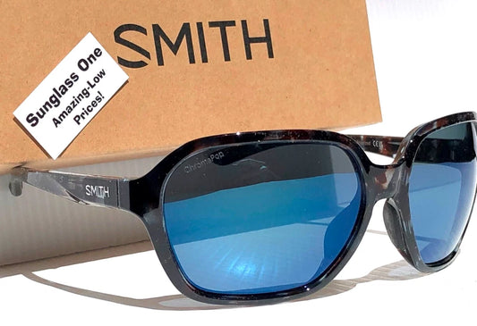 Smith Optics WHITNEY Sky Tortoise ChromaPop POLARIZED Blue Mirror Lens Sunglass