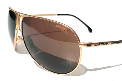 CARRERA GIPSY Shiny Gold Frame Bronze Lens Sunglass GIPSY65 AOZ70