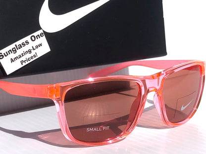 NIKE FLIP ASCENT Translucent Pink Frame Pink Lens Small Fit Sunglass DJ9930 675