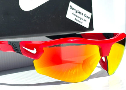 Nike SHOW X3 University Red Frame Red Mirror Road Tint Lens Sunglass DN9252 657