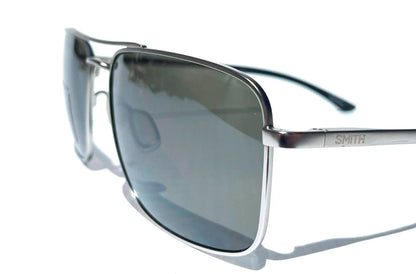 Smith Optics OUTCOME Matte Silver Carbonic POLARIZED Platinum Mirror Lens Sunglass