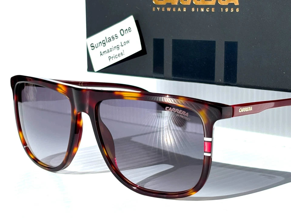 CARRERA Red Gold Tortoise Frame Gradient Grey Lens Sunglass 218/S AU29O