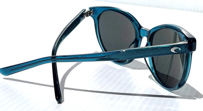 Costa Del Mar ISLA Deep Teal Crystal POLARIZED Gray 580G GLASS Lens Sunglass ISA 244