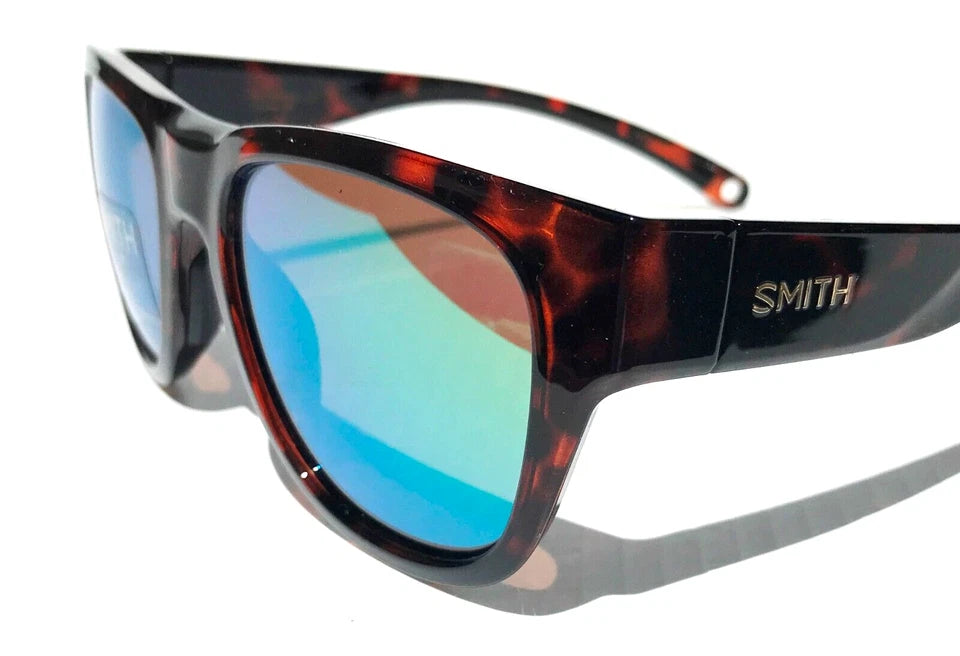 Smith Optics ROCKAWAY Tortoise ChromaPop POLARIZED Green Mirror GLASS Lens Sunglass