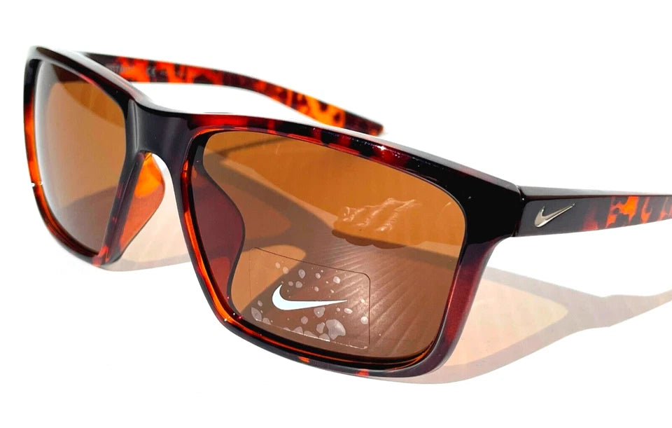 Nike VALIANT Shiny Tortoise Frame Brown Lens Sunglass CW4645 220