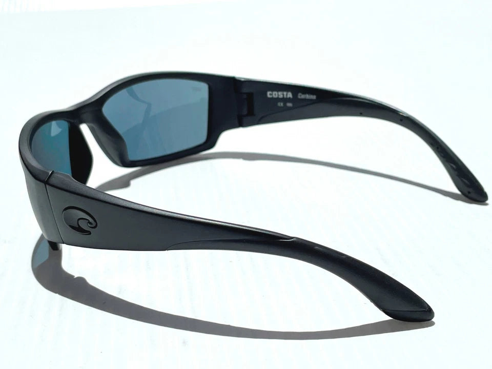 COSTA Del Mar CORBINA Matte Blackout POLARIZED 580P Grey lens Sunglass CB 01