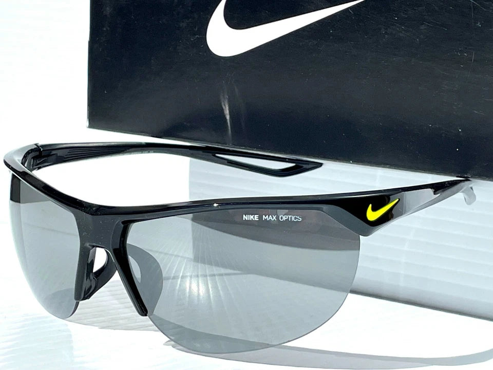 NIKE Cross Trainer Black VOLT w Silver Mirrored Lens Sunglass EV937 001