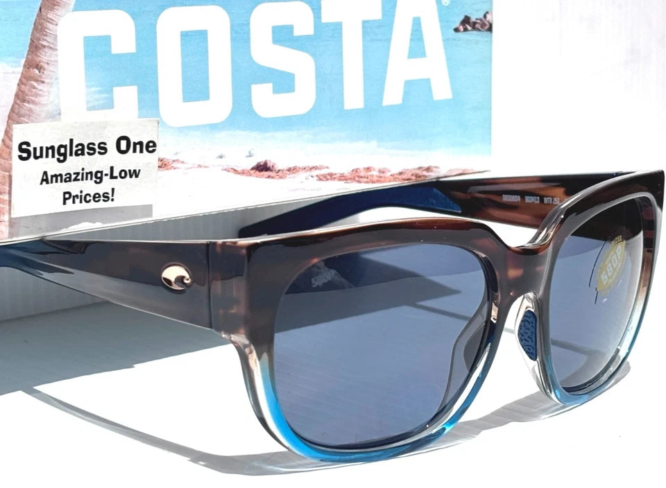 Costa Del Mar WATERWOMEN 2 Wahoo POLARIZED Grey 580P Lens Sunglass WTR 251
