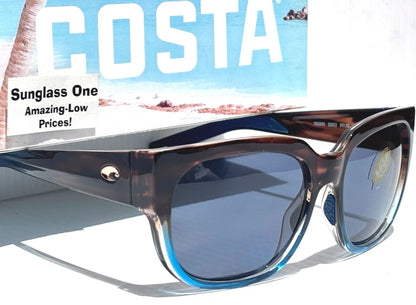 Costa Del Mar WATERWOMEN 2 Wahoo POLARIZED Grey 580P Lens Sunglass WTR 251
