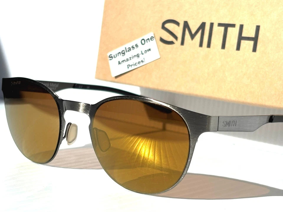 Smith Optics EASTBANK METAL Gunmetal ChromaPop POLARIZED Bronze Mirror Lens Sunglass