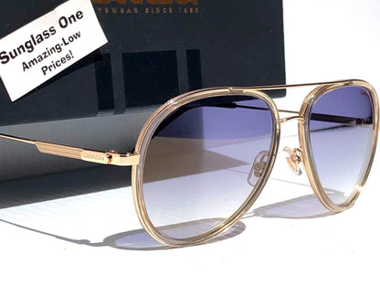 CARRERA Gold Gradient Champagne Blue Fade Lens Sunglass 1044/S HAM1V