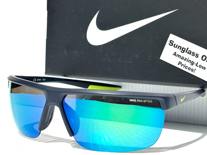 NIKE TEMPEST M Obsidian Bright Cactus Frame Green Mirror Sunglass CW4665 451